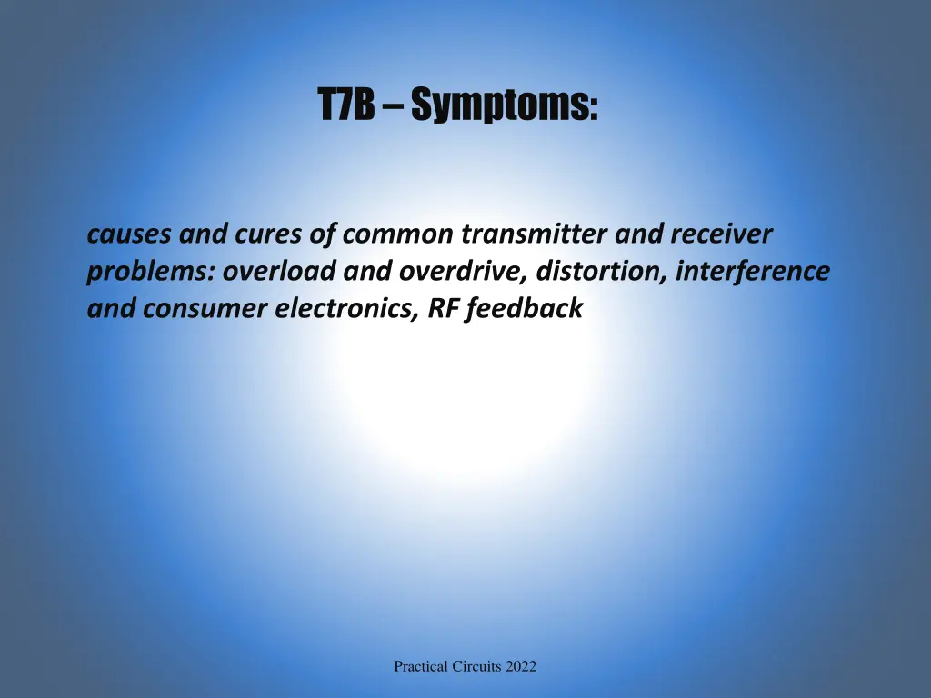 t7b symptoms