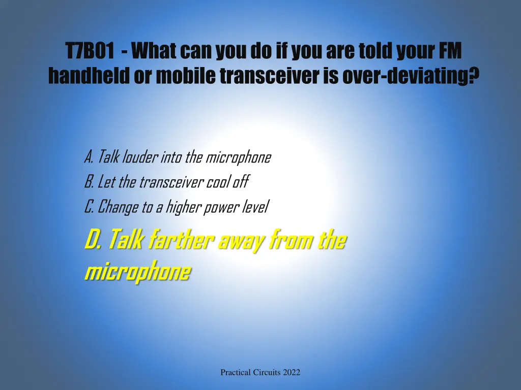 t7b01 what can you do if you are told your 1