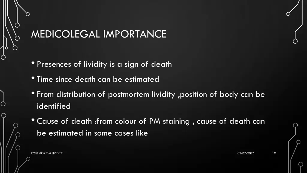 medicolegal importance