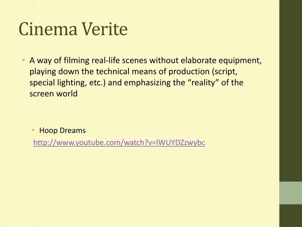 cinema verite
