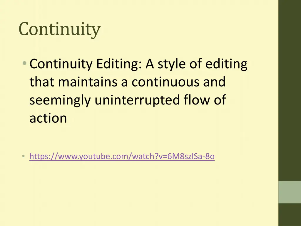 continuity