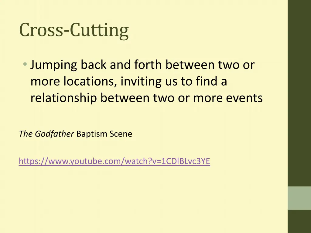 cross cutting