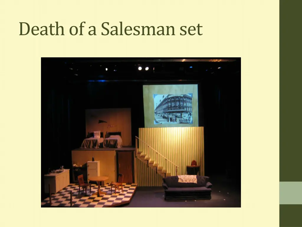 death of a salesman set