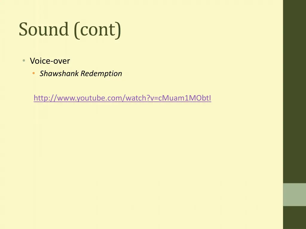sound cont