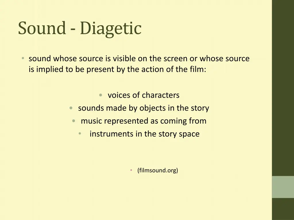 sound diagetic
