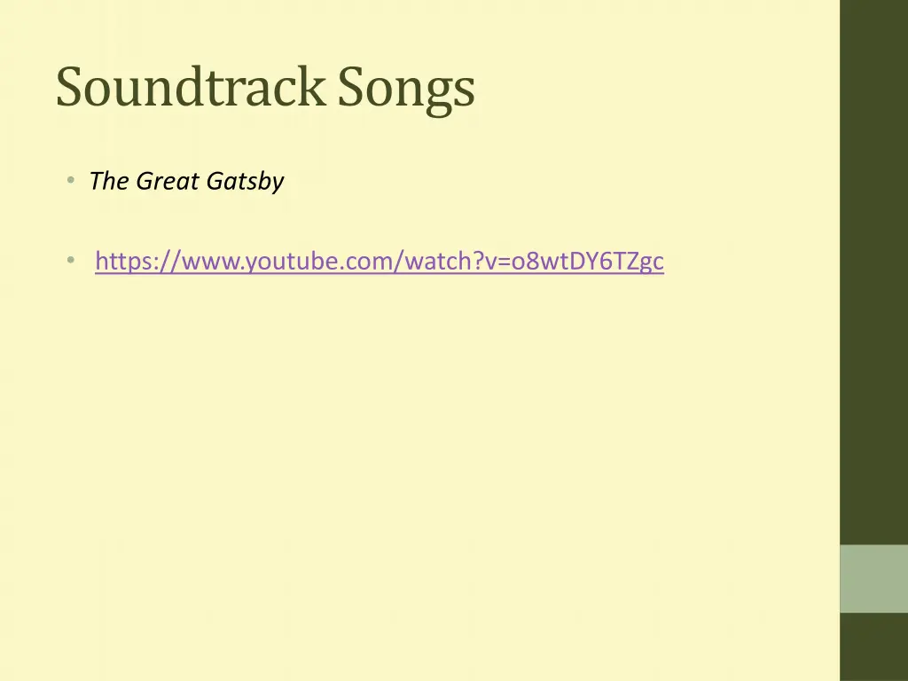 soundtrack songs