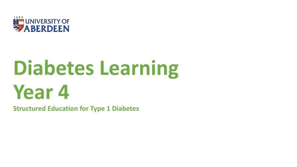 diabetes learning year 4 structured education