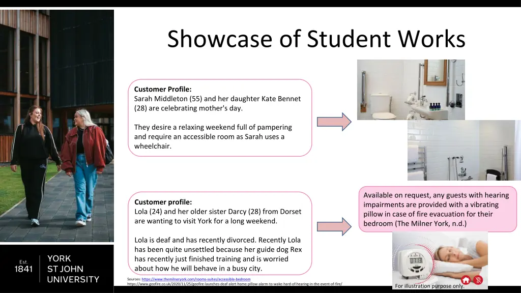 showcase of student works