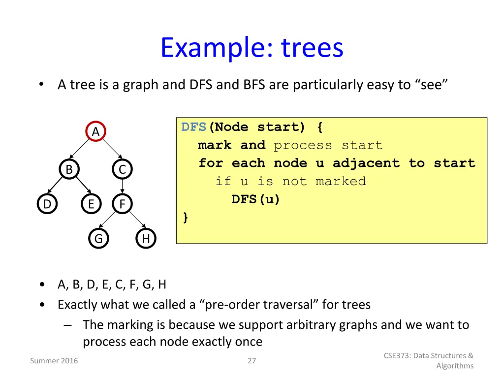 example trees