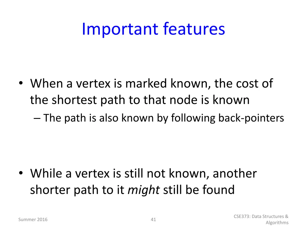 important features