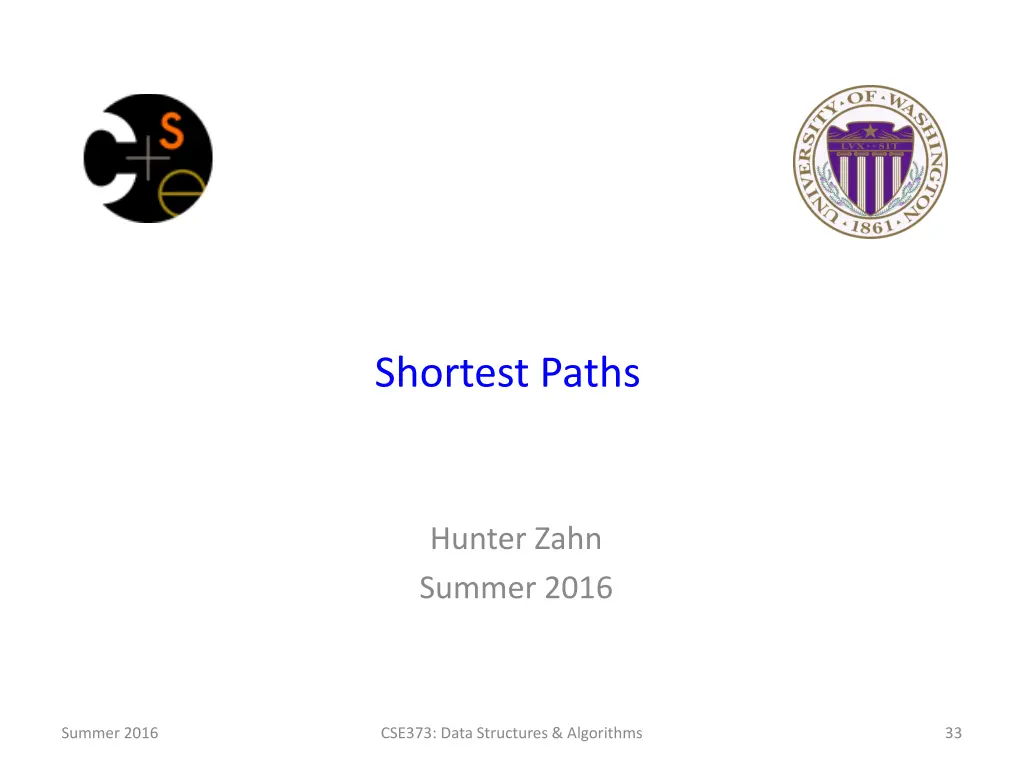 shortest paths