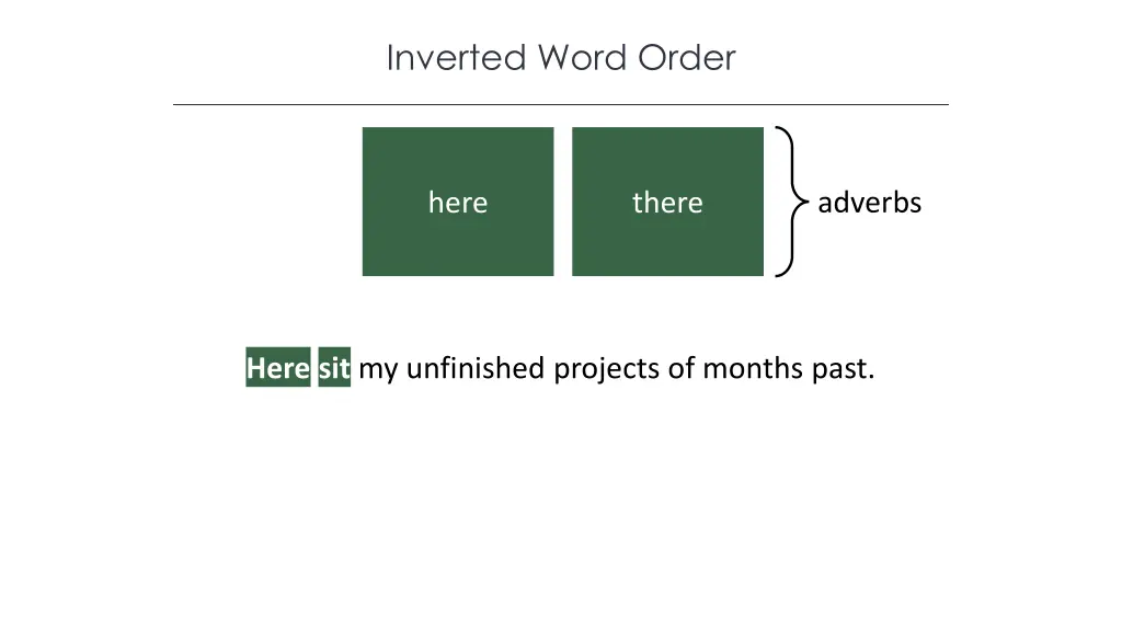 inverted word order 2