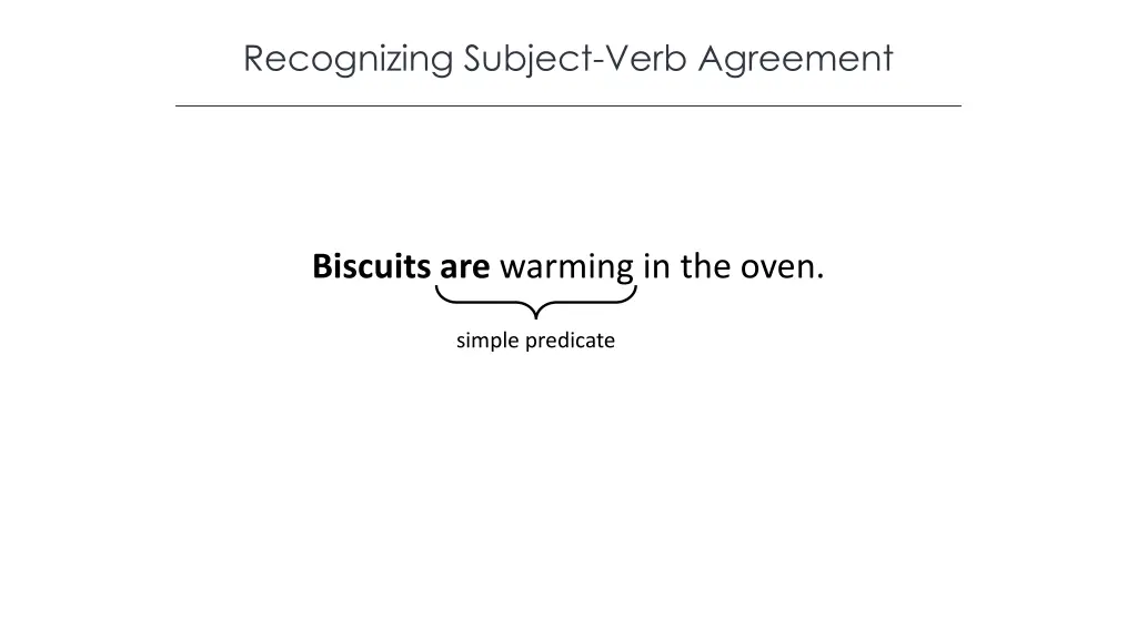 recognizing subject verb agreement 1