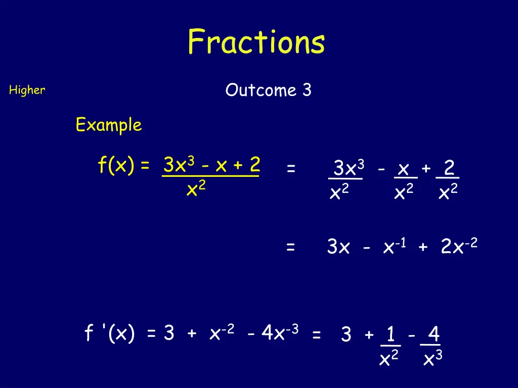 fractions