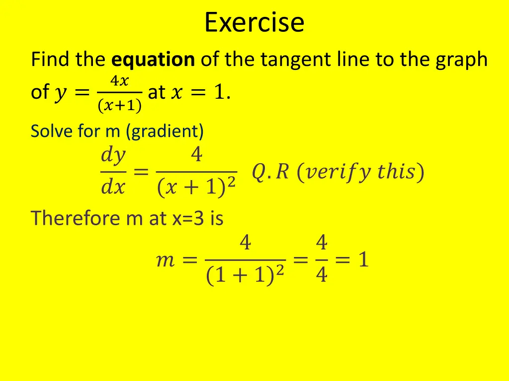 exercise 1
