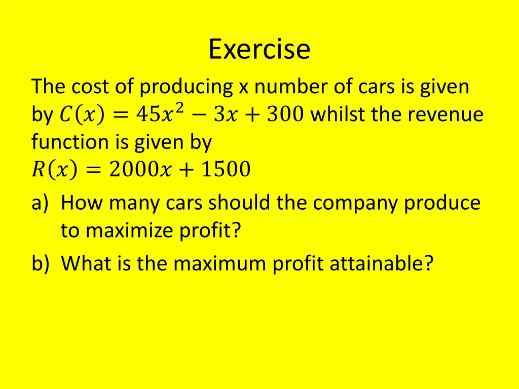 exercise 2