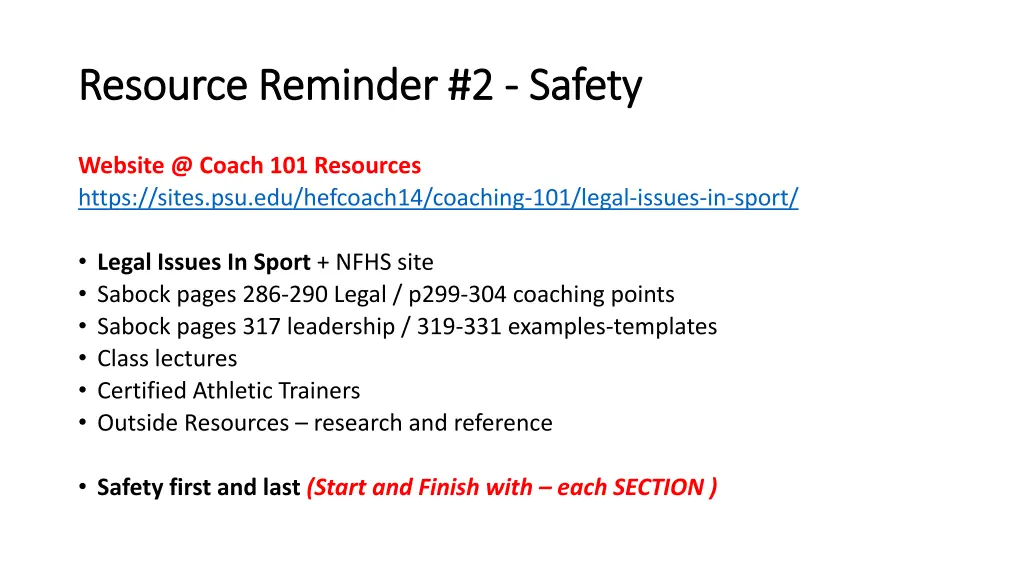 resource reminder 2 resource reminder 2 safety
