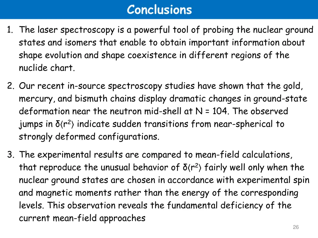 conclusions