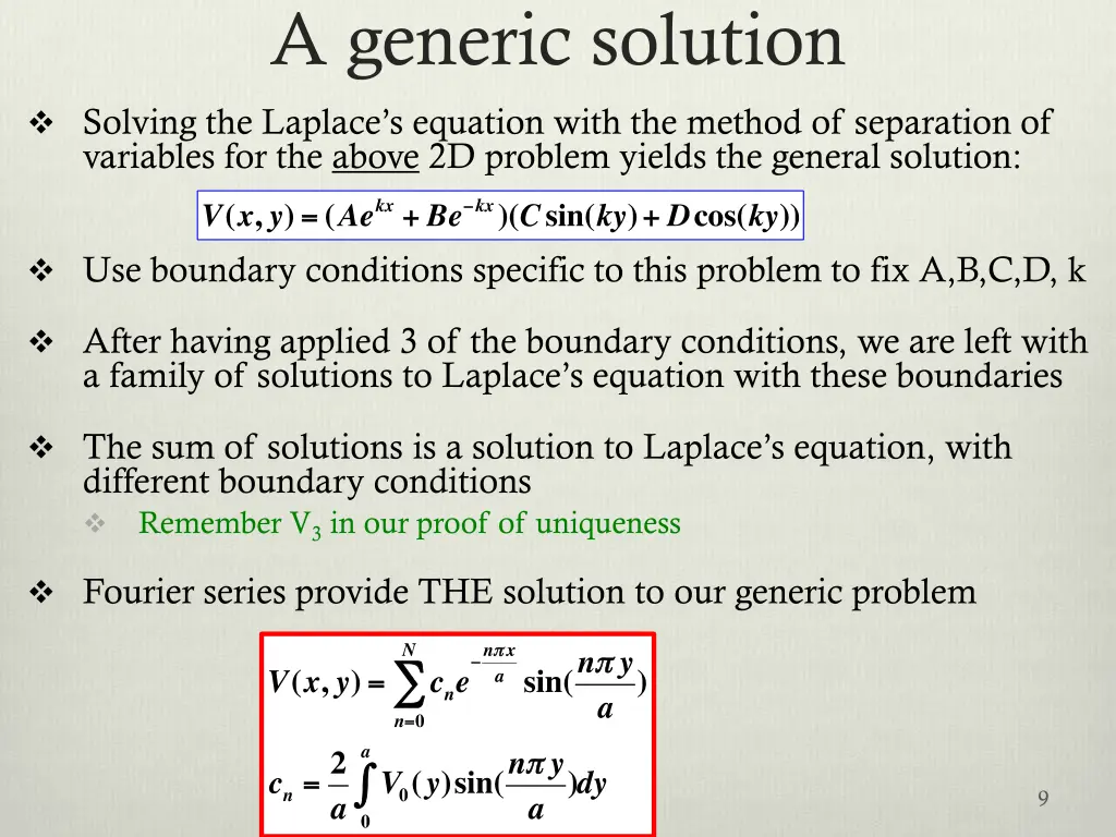 a generic solution