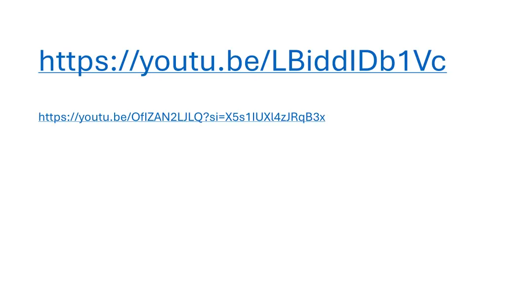 https youtu be lbiddidb1vc