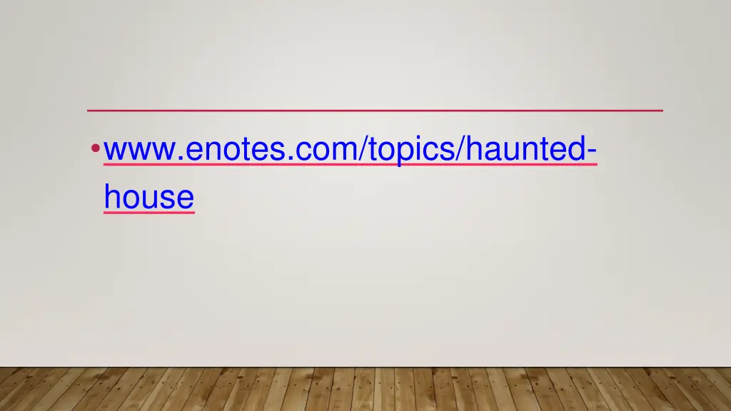 www enotes com topics haunted house