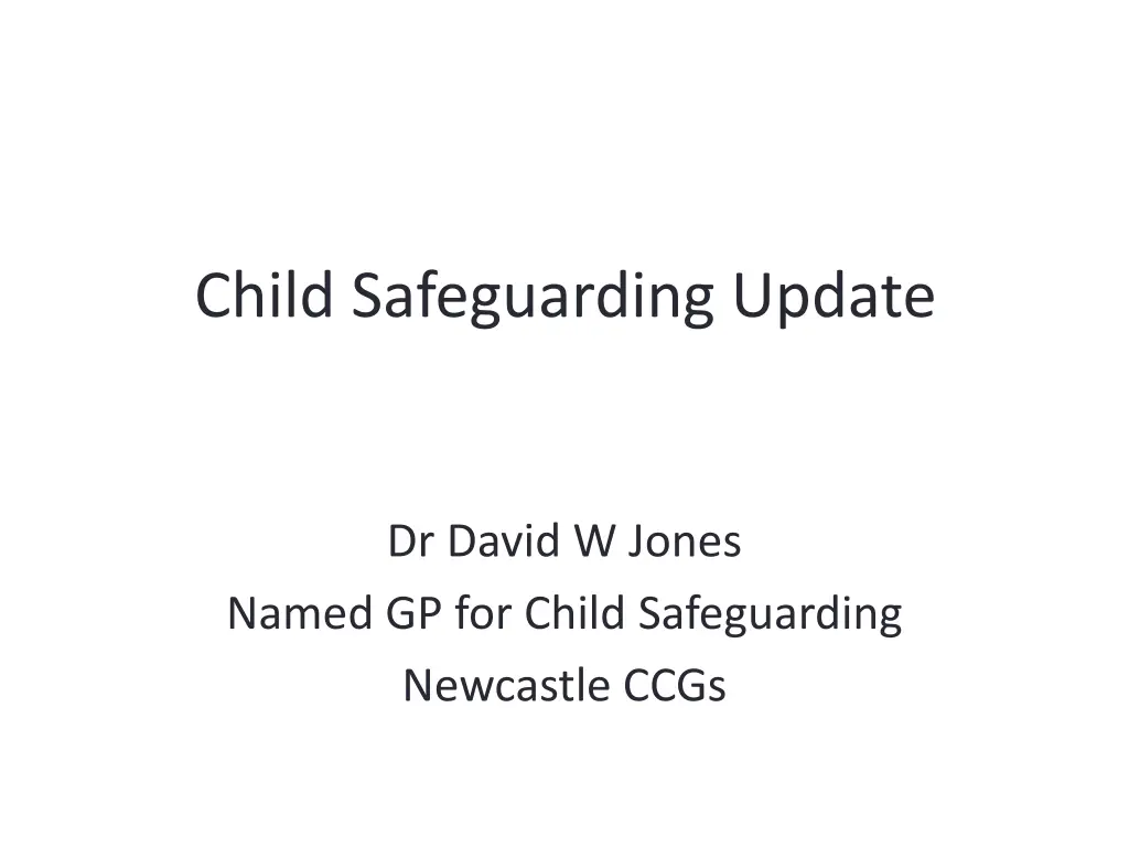 child safeguarding update