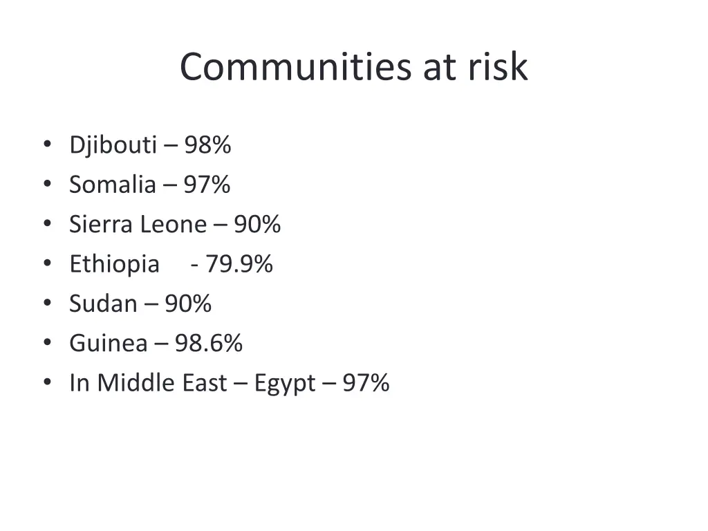 communities at risk