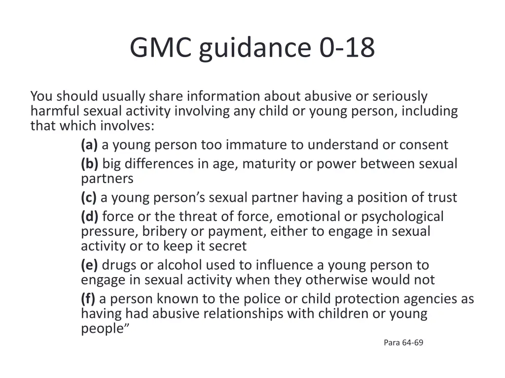 gmc guidance 0 18