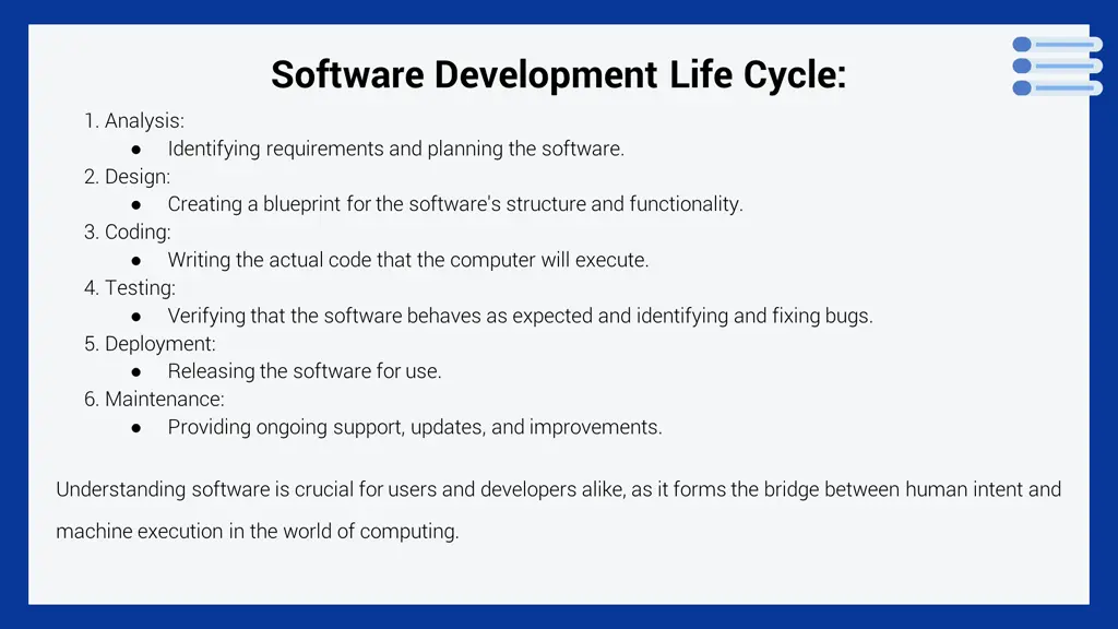 software development life cycle