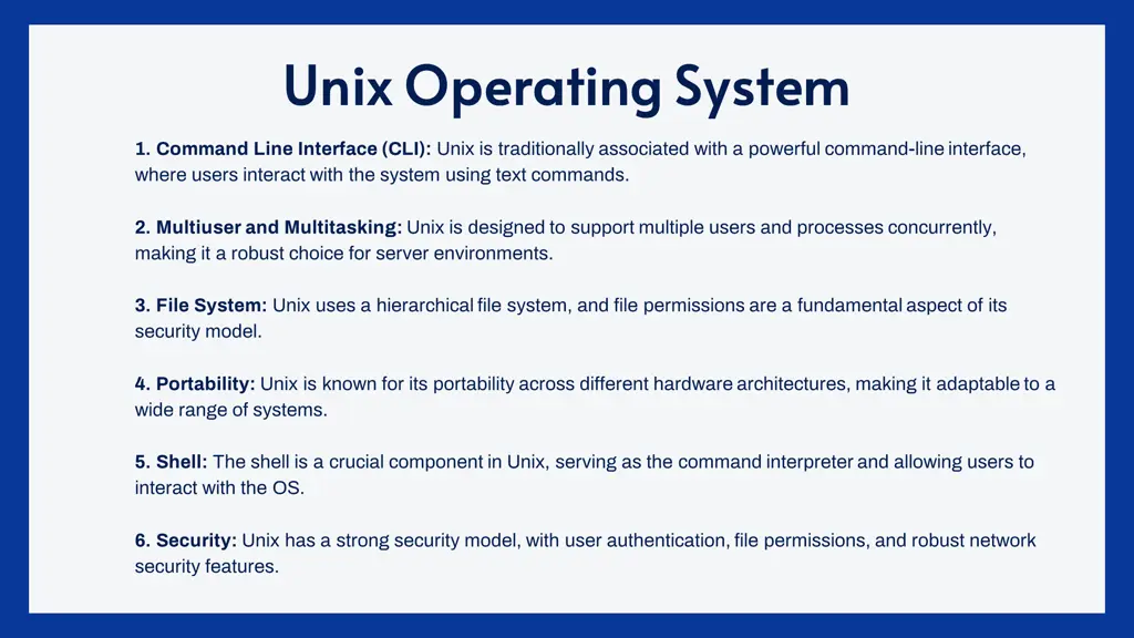 unix operating system unix operating system