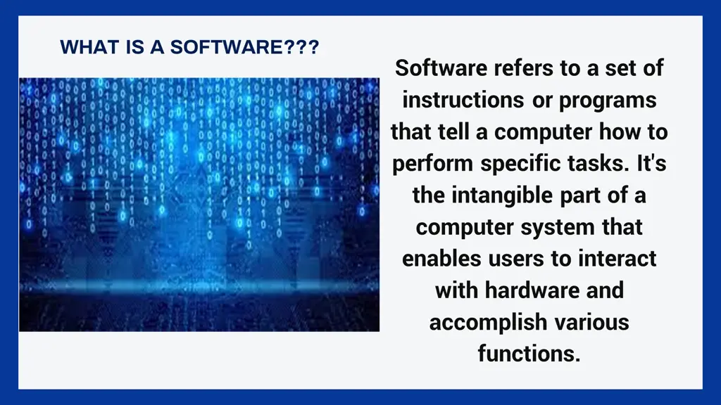what is a software