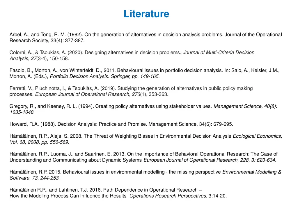 literature