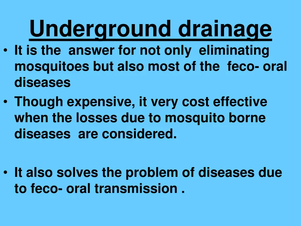 underground drainage it is the answer