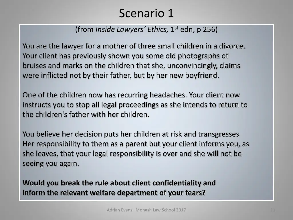 scenario 1