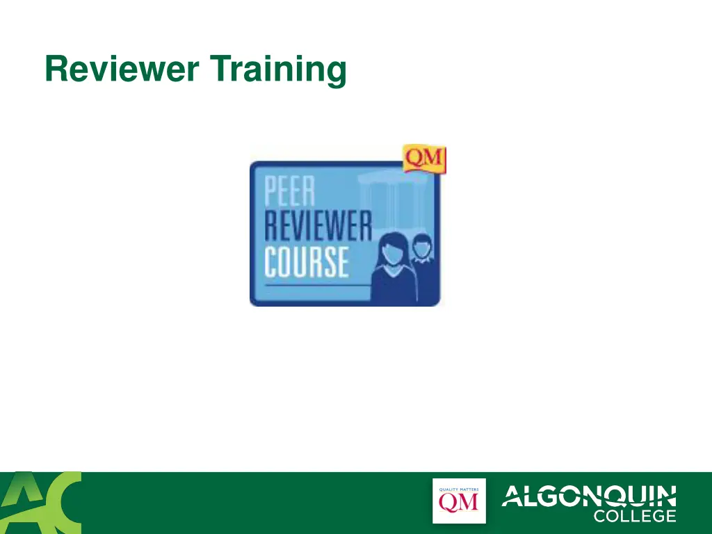 reviewer training