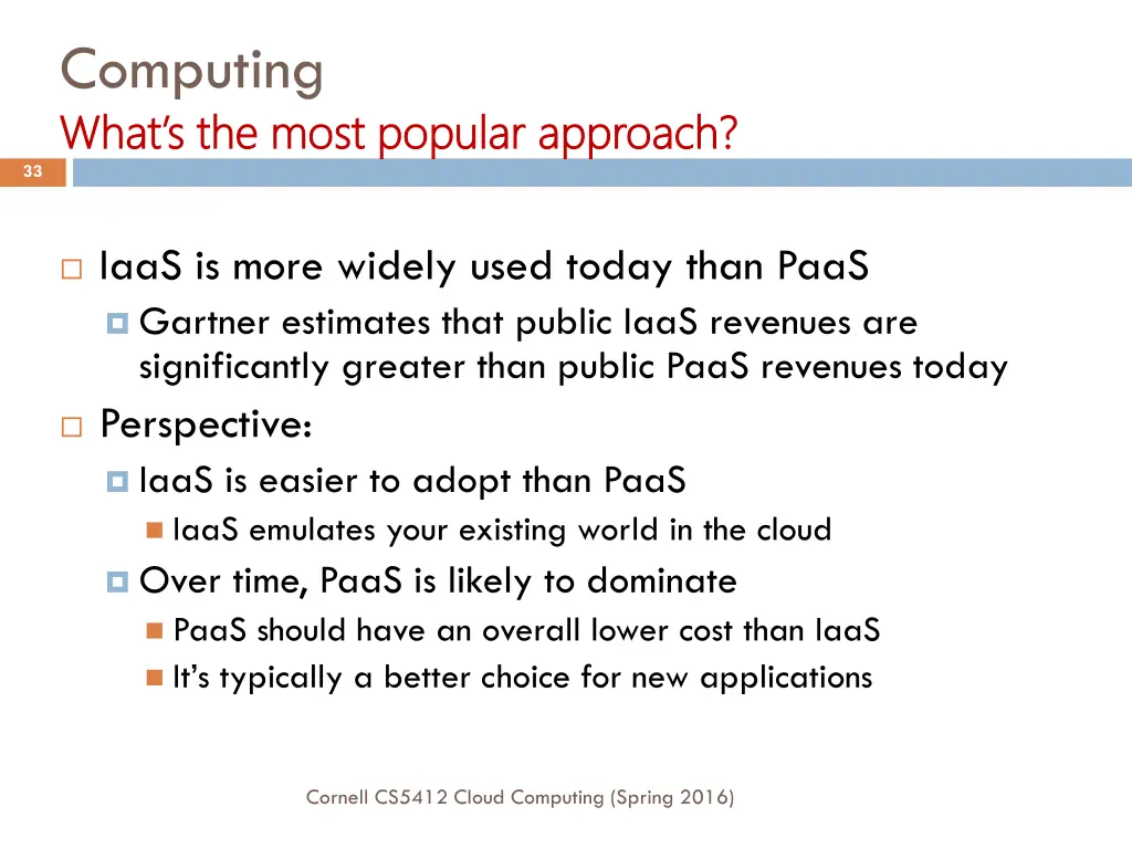 computing what s the most popular approach what