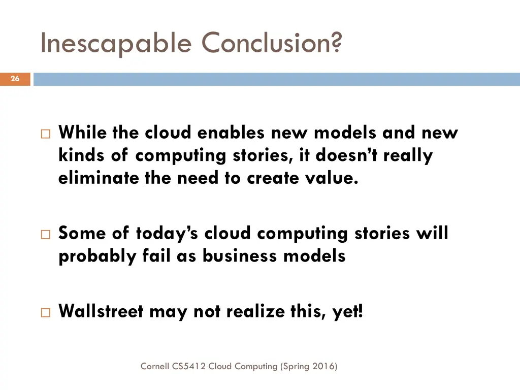 inescapable conclusion