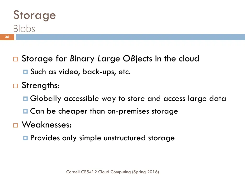 storage blobs