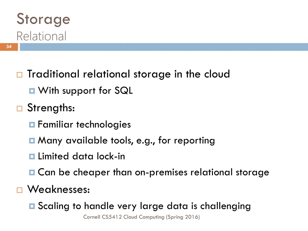 storage relational
