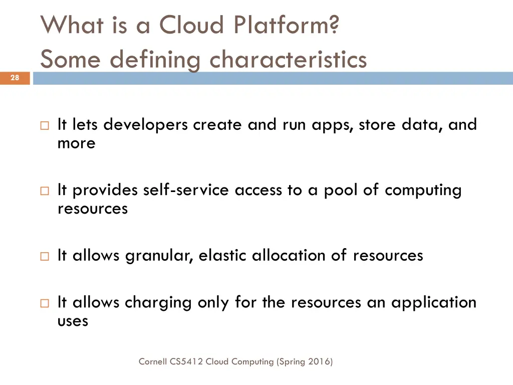 what is a cloud platform some defining