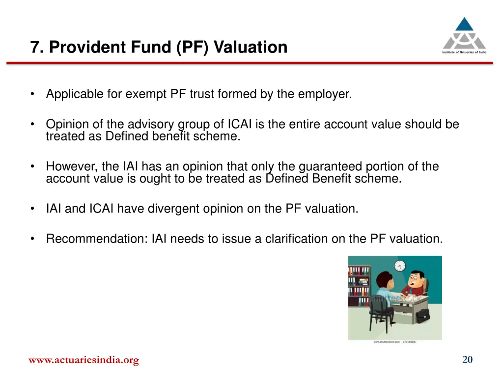 7 provident fund pf valuation