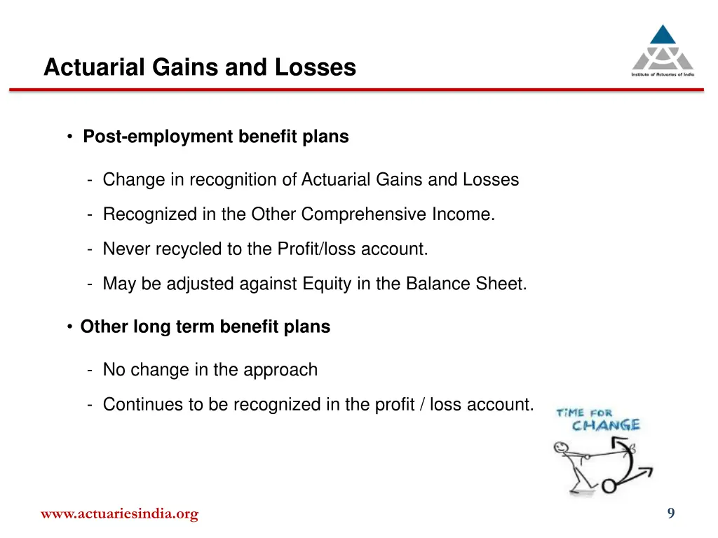 actuarial gains and losses