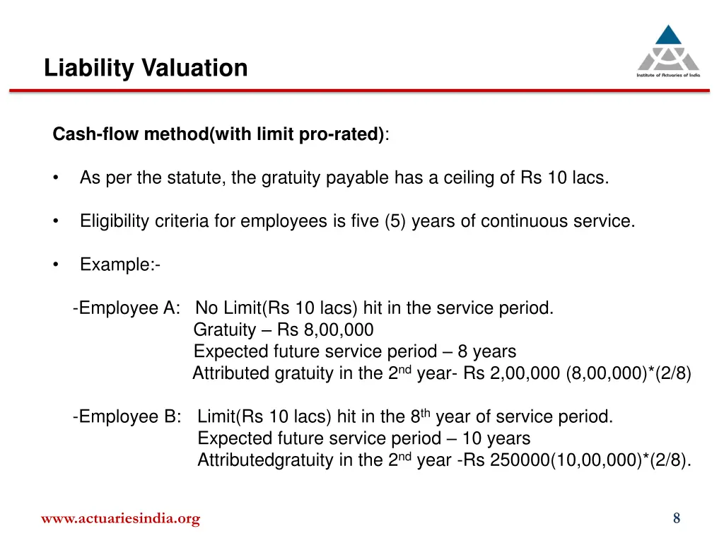 liability valuation 1