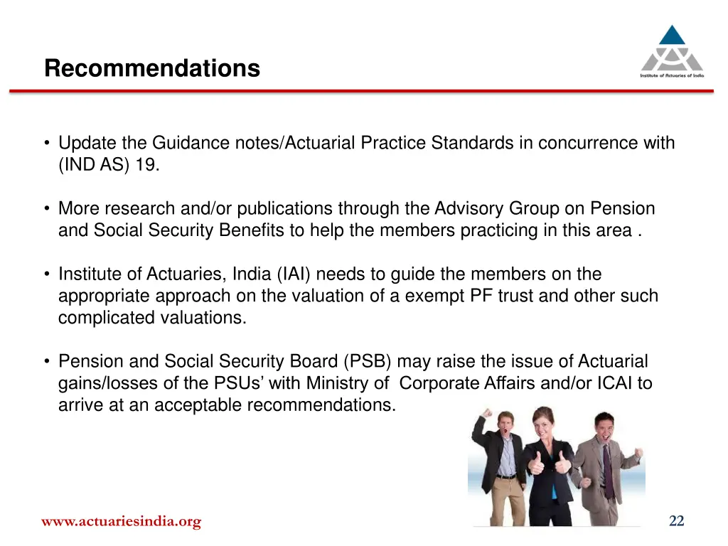 recommendations