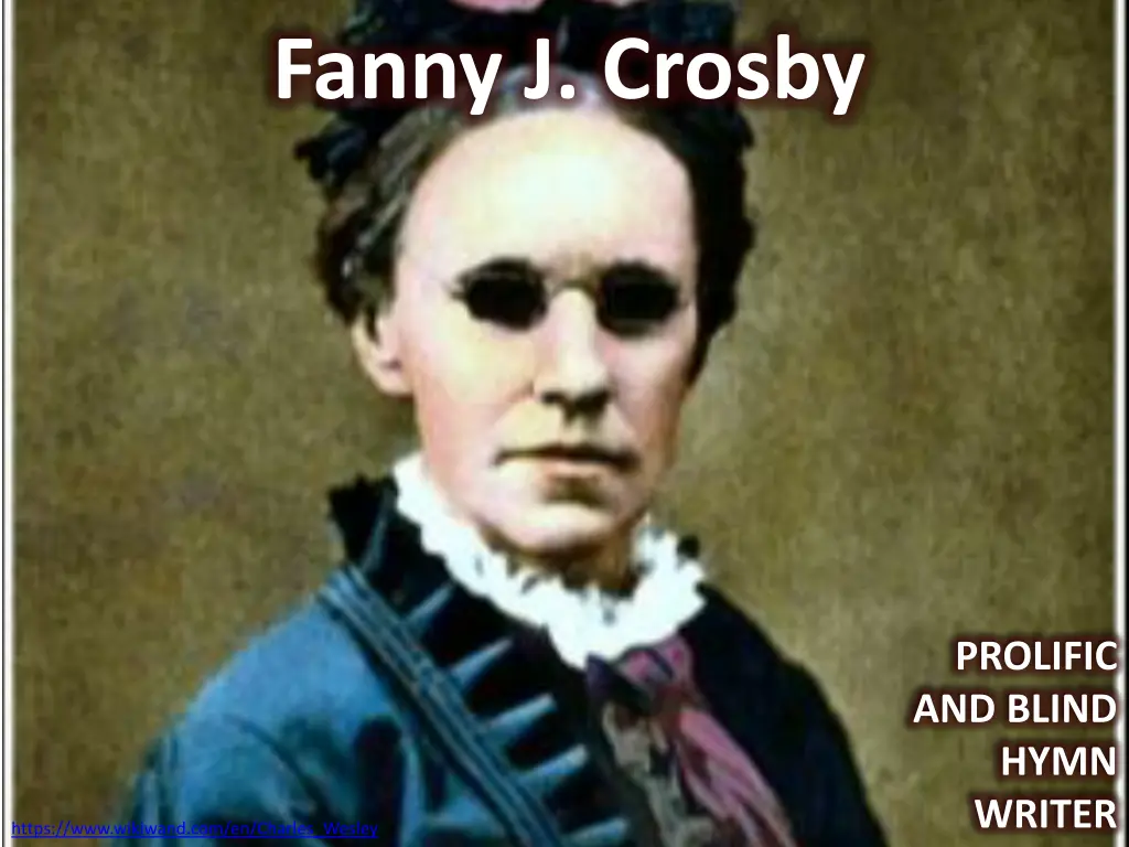 fanny j crosby