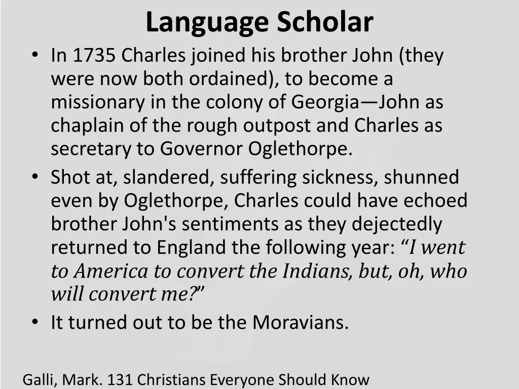 language scholar in 1735 charles joined