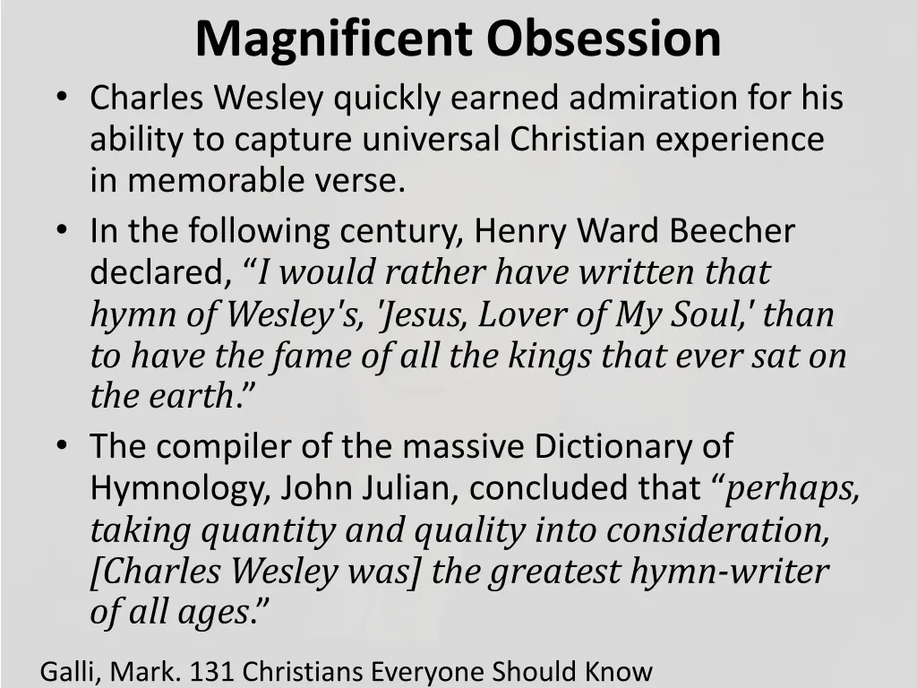 magnificent obsession charles wesley quickly