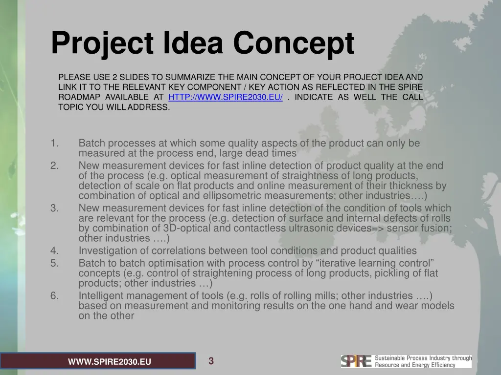 project idea concept