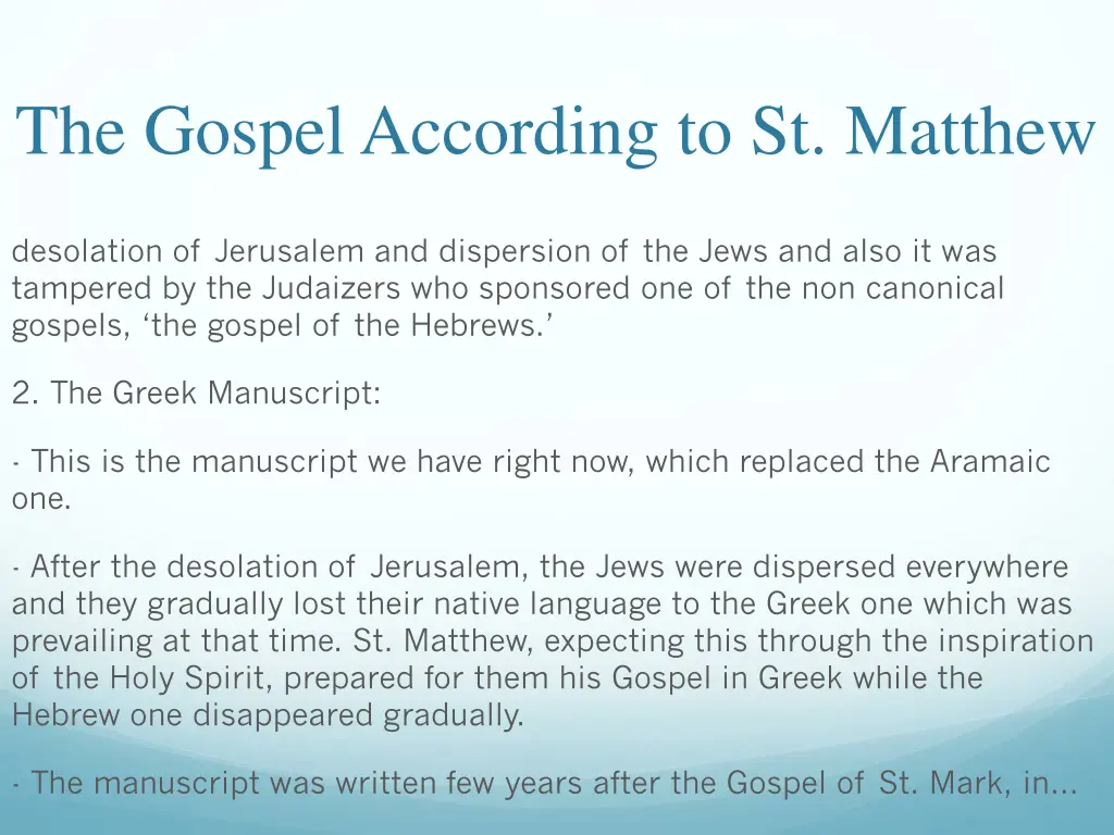 the gospel according to st matthew 4