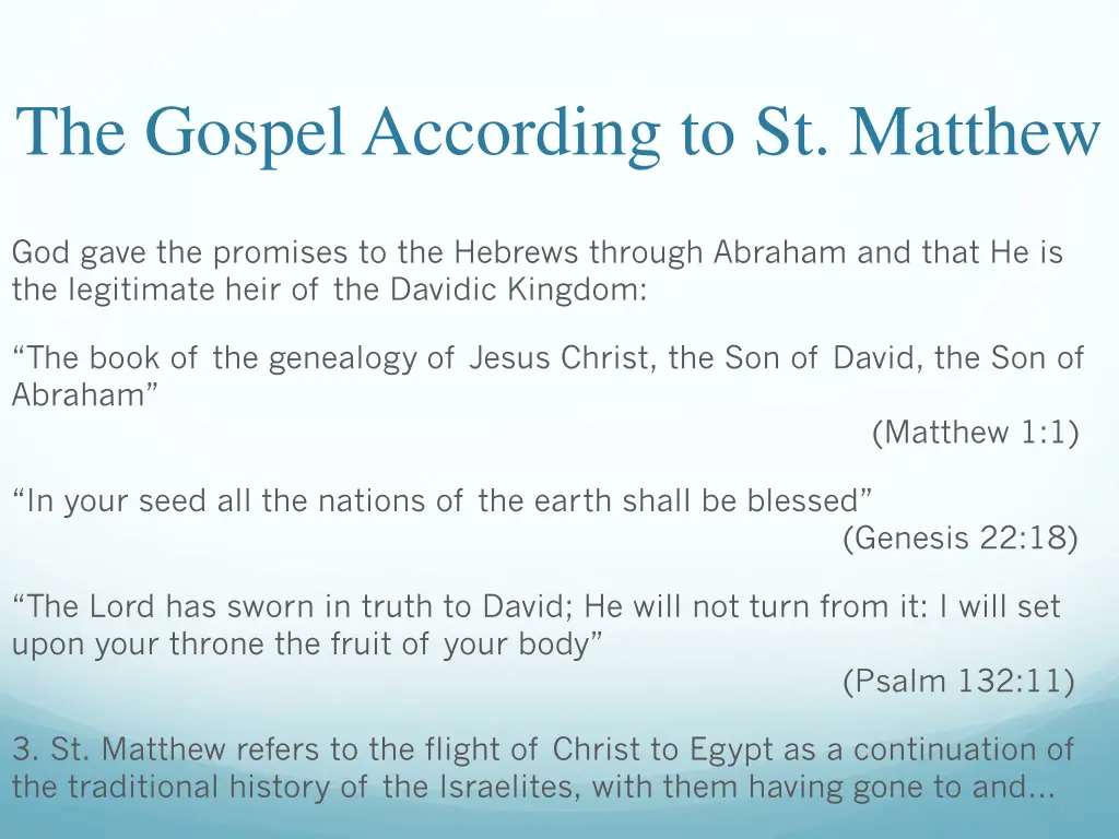 the gospel according to st matthew 7